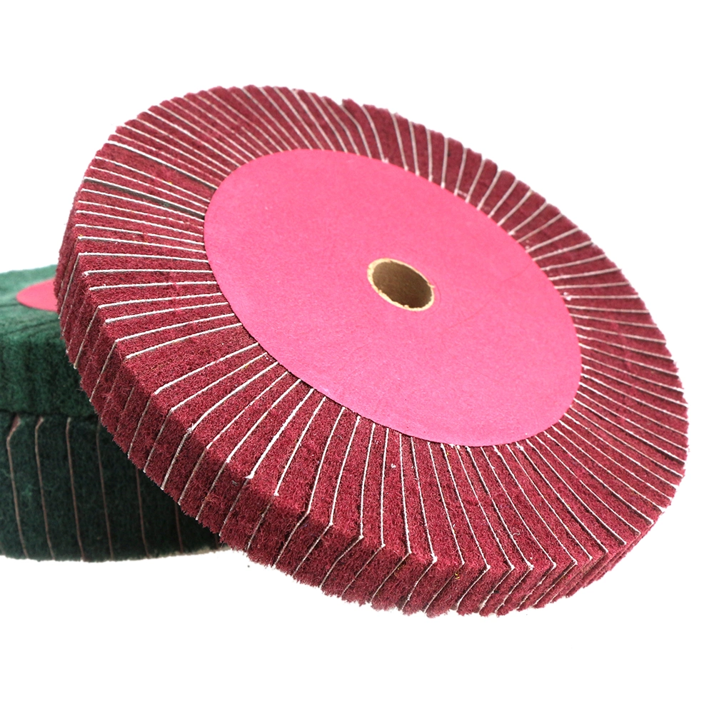 Nylon Polishing Wheel Wire Drawing Wheel Non Woven Wheel for Stainless Steel Polishing